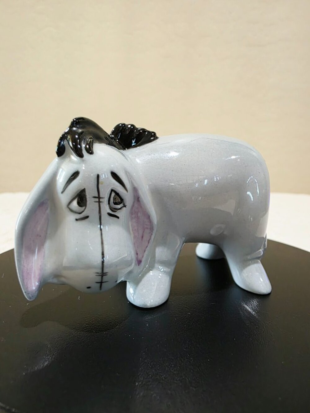 1968 Disney EEYORE Porcelain Figurine Winnie Pooh Gold Stamp Vintage England